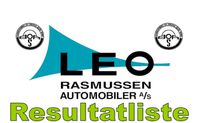 Resultater for Leo Rasmussen Automobiler Løbet